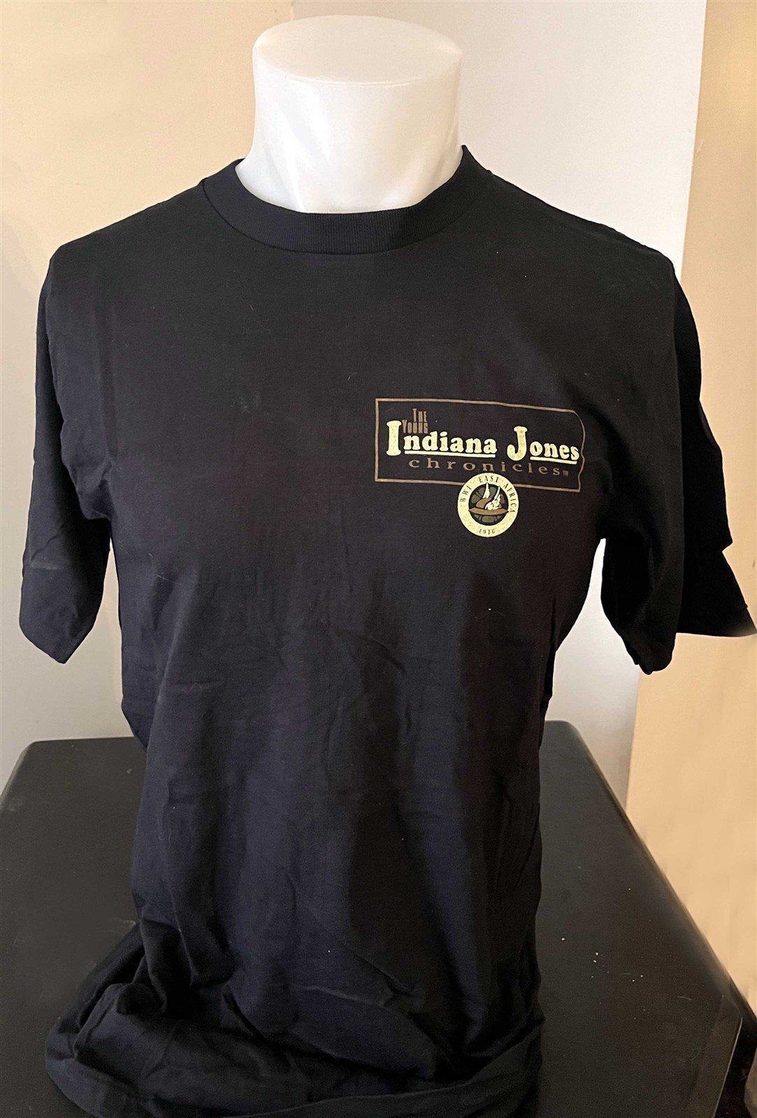 1992 YOUNG INDIANA JONES vintage dual-sided East Africa tee shirt size Medium