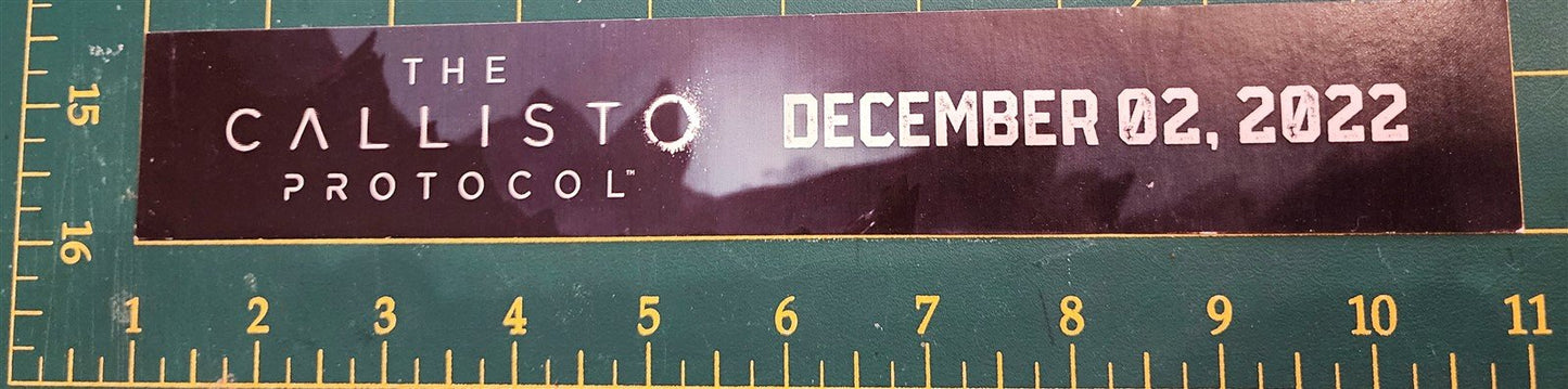 Sony PLAYSTATION small shelf talker CALLISTO PROTOCOL store sign MINT