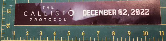 Sony PLAYSTATION small shelf talker CALLISTO PROTOCOL store sign MINT