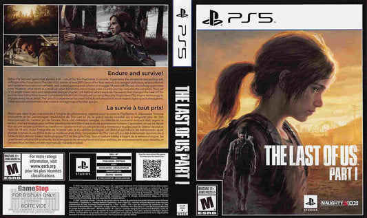 Sony LAST OF US PART I Naughty Dog store display box art PS5