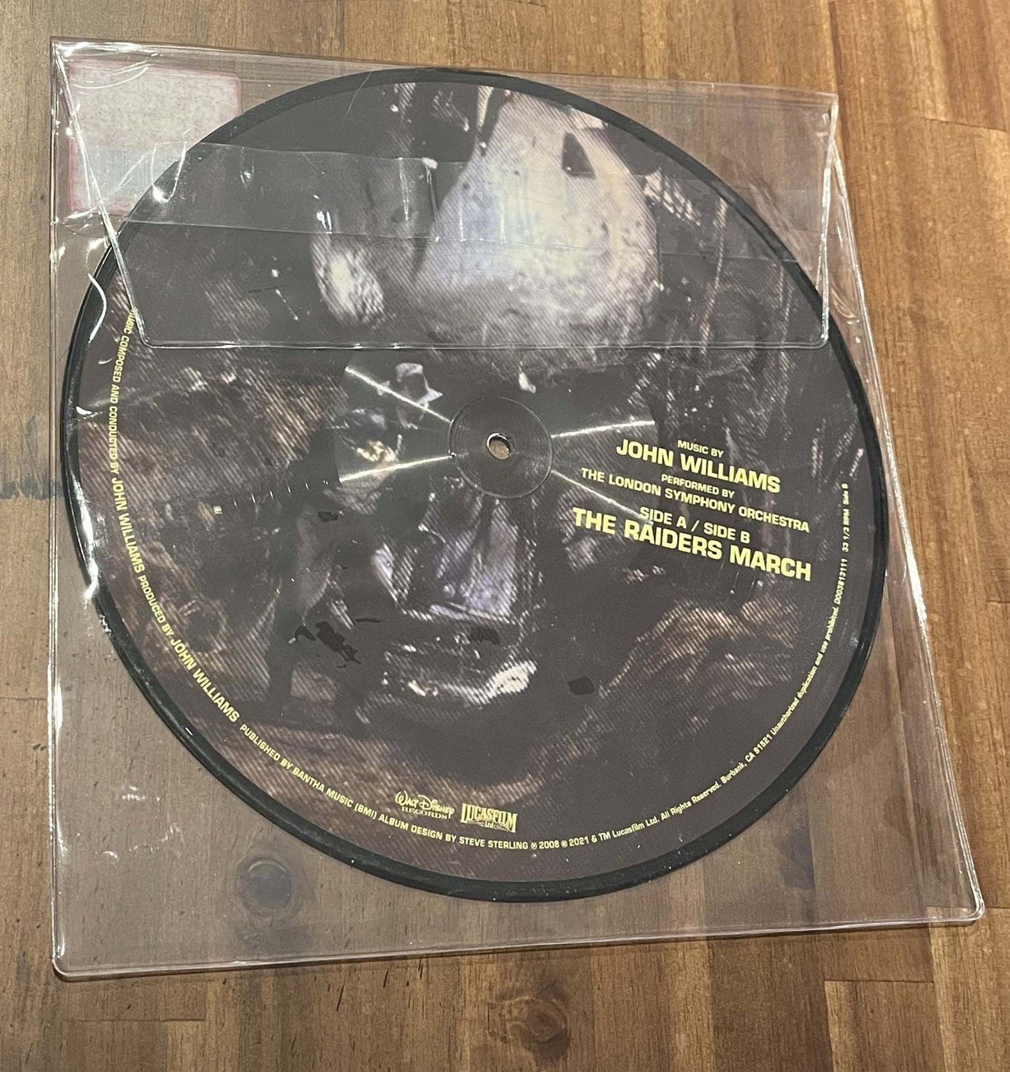 John Williams INDIANA JONES The Raiders March Vinyl Picture Record 10" NEW