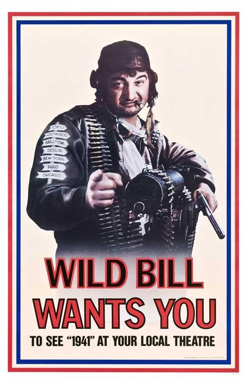 John Belushi 1941 'Wild Bill' character movie poster 11x17 Steven Spielberg