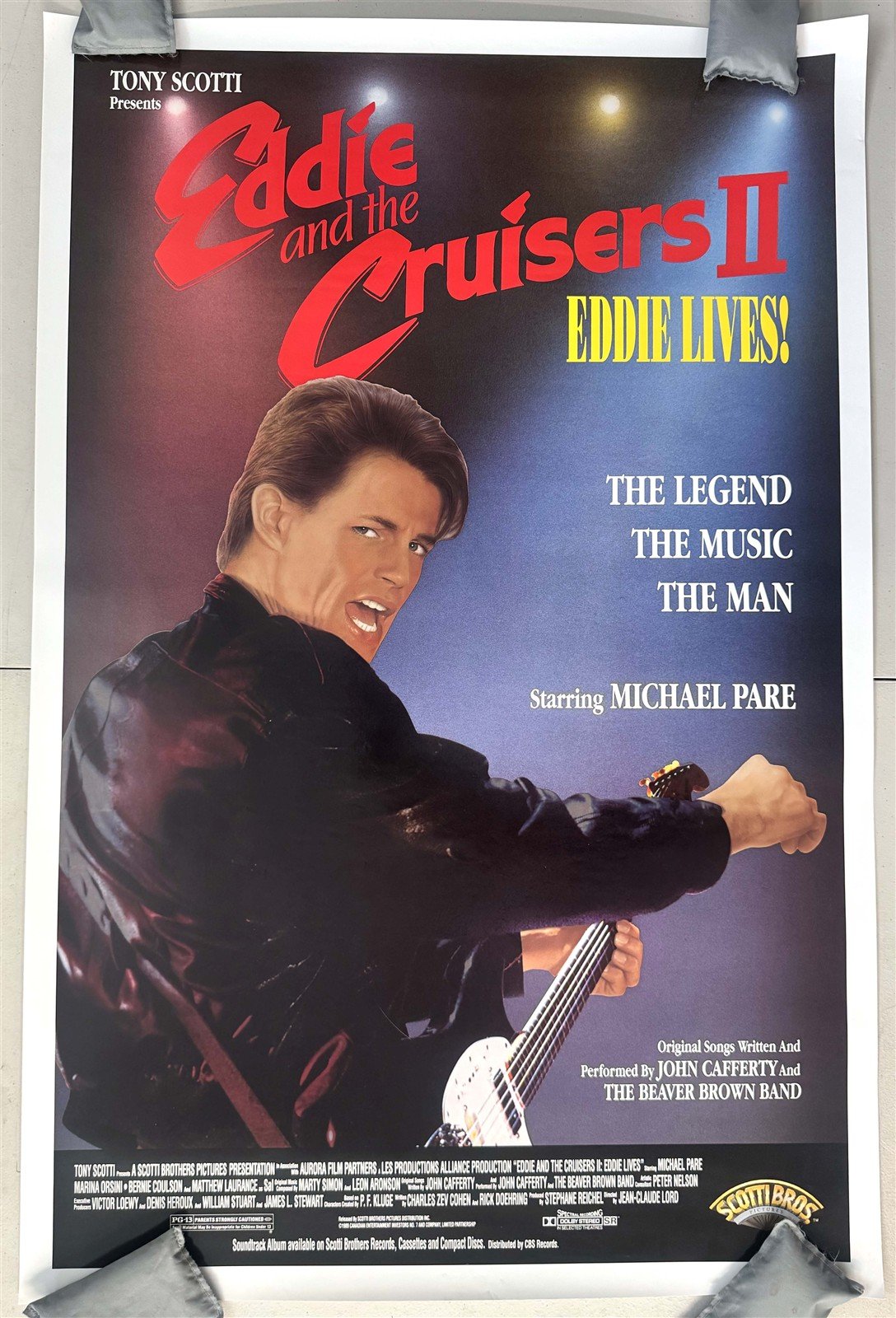 EDDIE AND THE CRUISERS 2 original ROLLED 1-Sheet theater movie poster 27x40