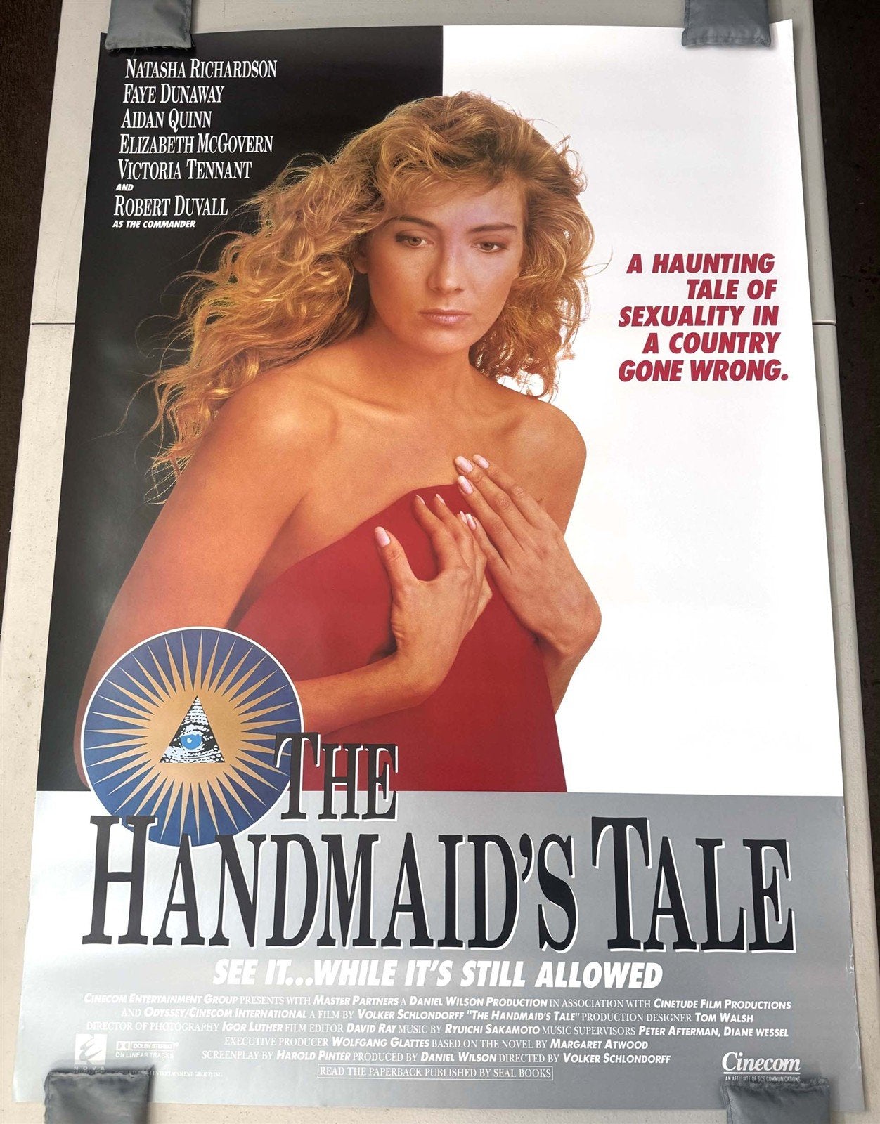 Natasha Richardson THE HANDMAID'S TALE Robert Duvall original 27x40 movie poster