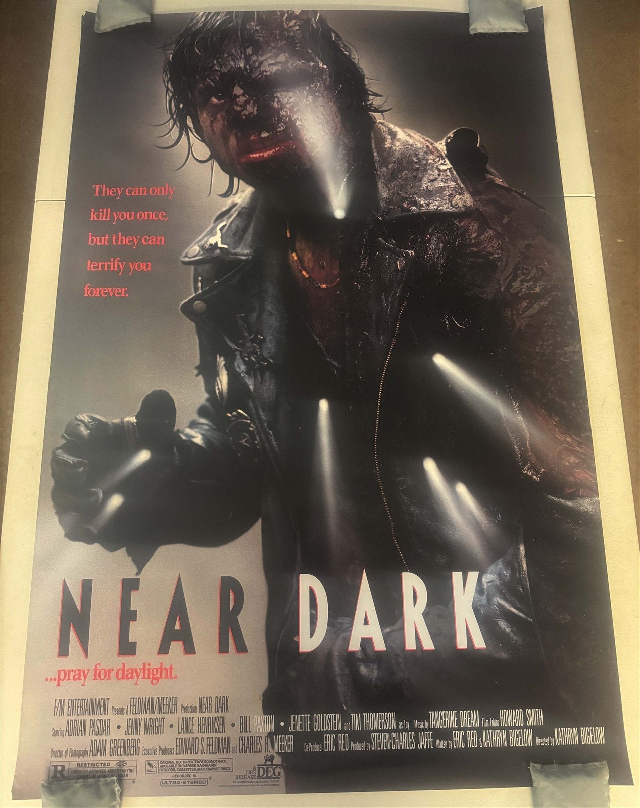 Bill Paxton NEAR DARK Lance Henriksen original 27x40 movie poster 1987