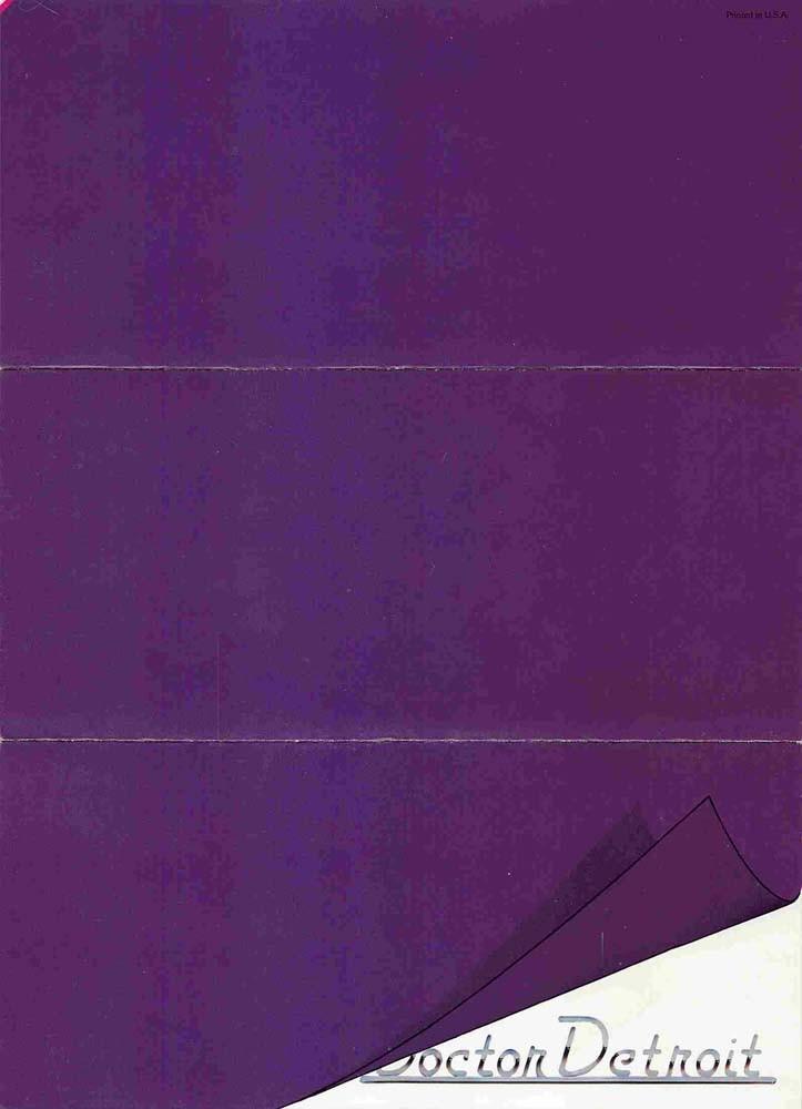 Dan Aykroyd DOCTOR DETROIT Donna Dixon color foldout brochure 1982