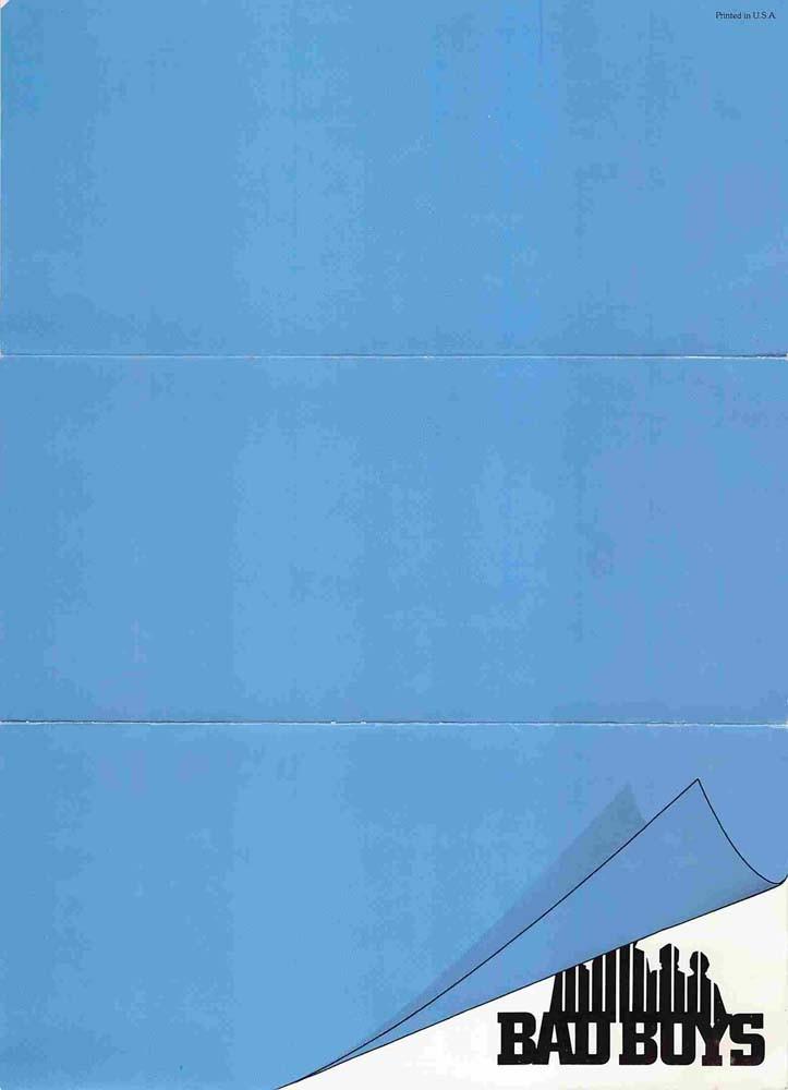 Sean Penn BAD BOYS Reni Santoni Esai Morales color foldout brochure 1982