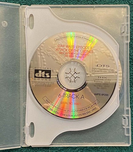 STAR WARS EPISODE 2 ATTACK OF THE CLONES rare theater DTS audio disc set 2002