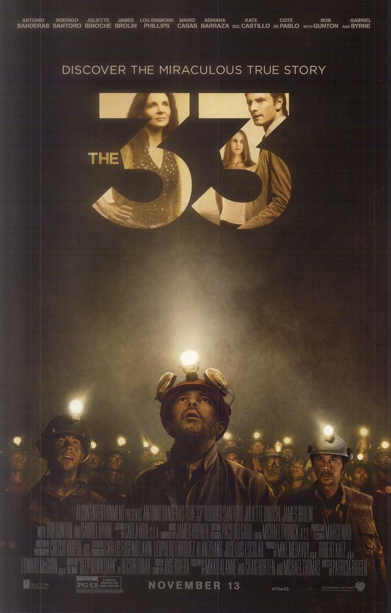 Antonio Banderas THE 33 James Brolin original studio movie poster 11x17