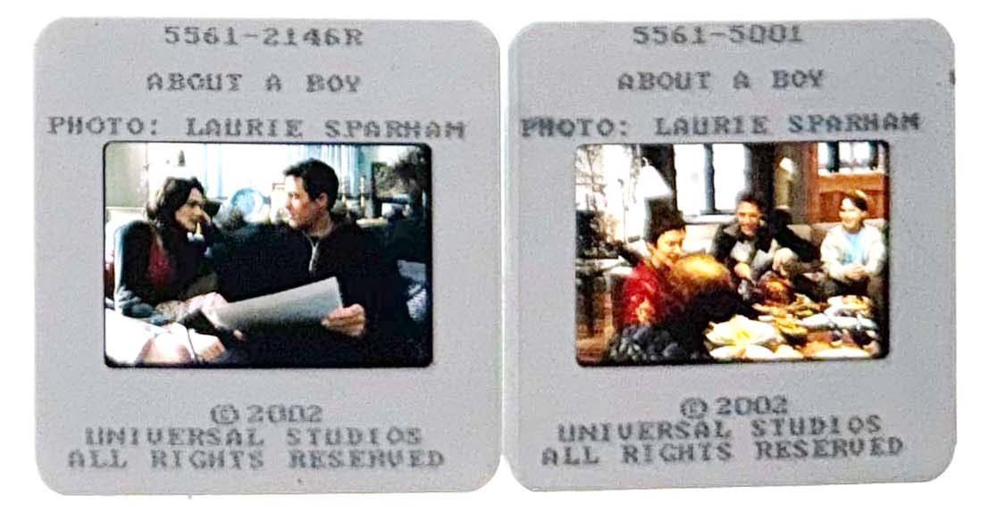 Hugh Grant ABOUT A BOY Rachel Weisz original 35mm studio press slides 2002