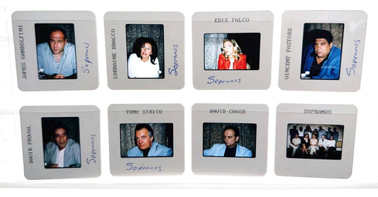James Gandolfini THE SOPRANOS Lorraine Bracco press junket 35mm slides