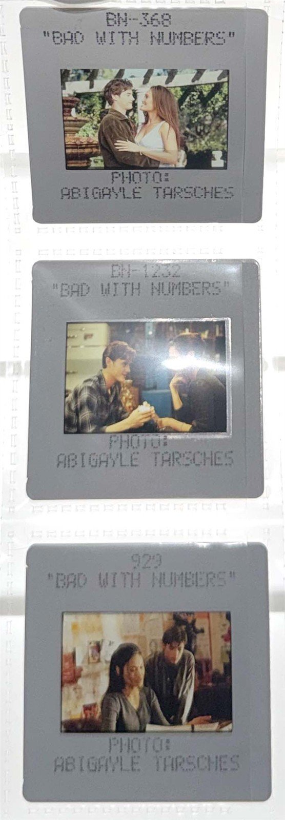Jeffrey Tambor BAD WITH NUMBERS Tia Carrere original 35mm studio press slides
