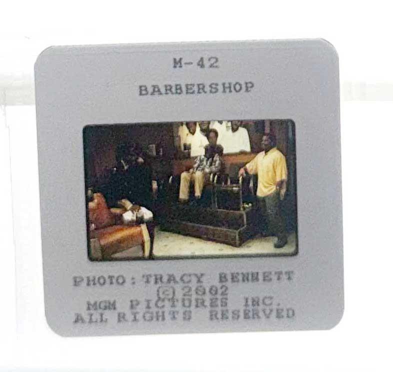 Ice Cube BARBERSHOP Cedric The Entertainer original 35mm press slide 2002
