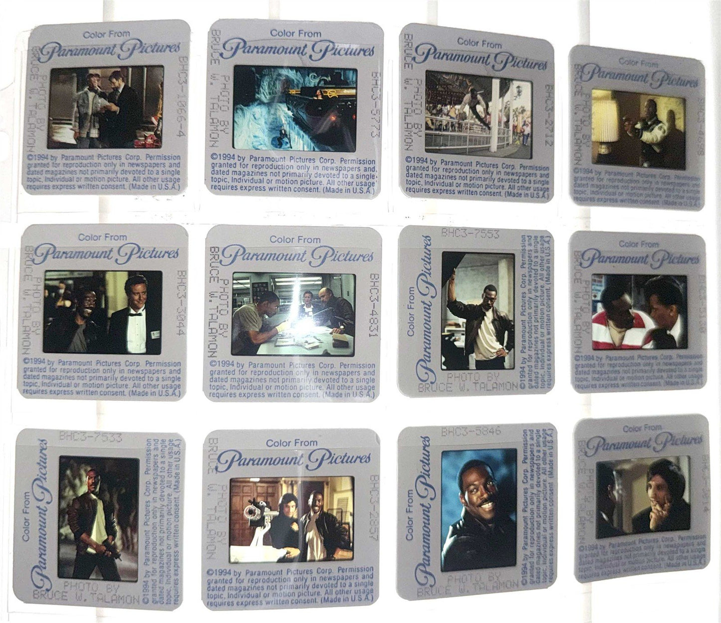 Eddie Murphy BEVERLY HILLS COP 3 original 35mm studio press slides 1994