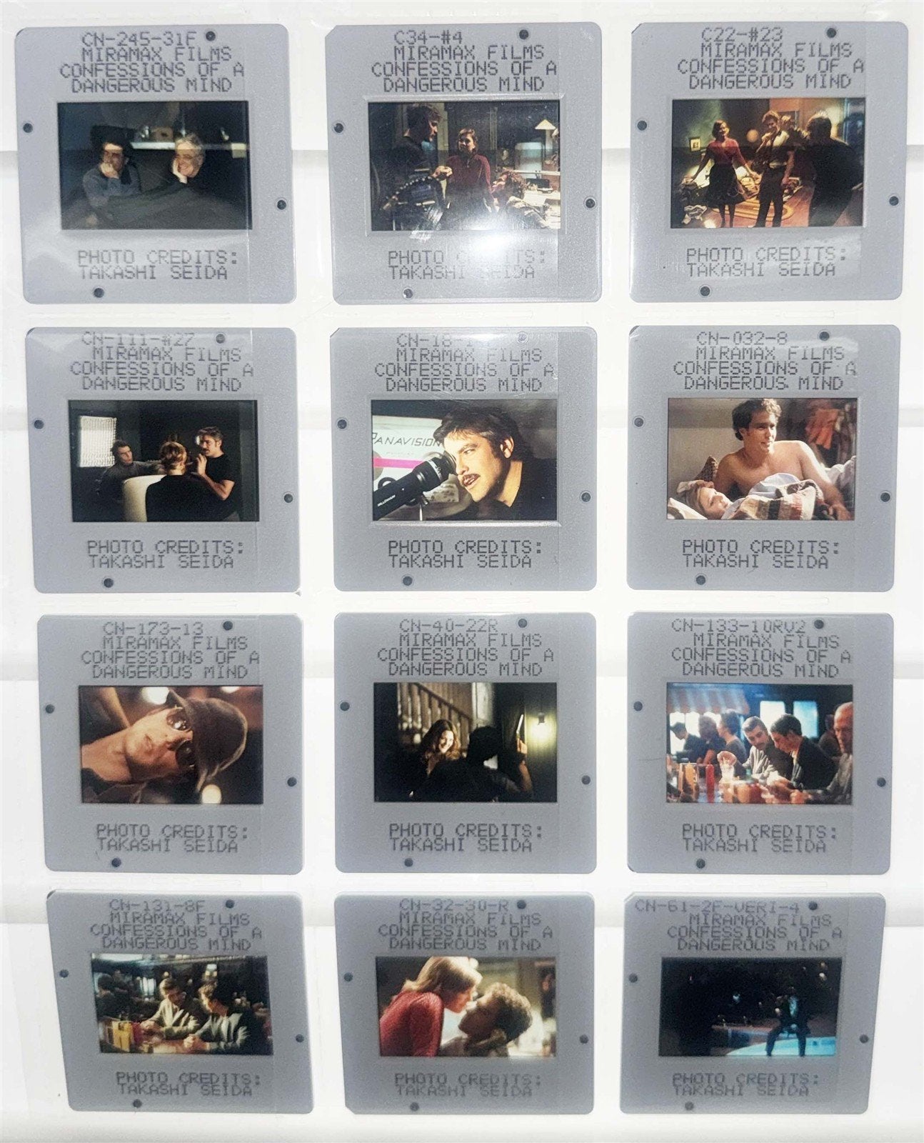 Sam Rockwell CONFESSIONS OF A DANGEROUS MIND Clooney 35mm studio color slides