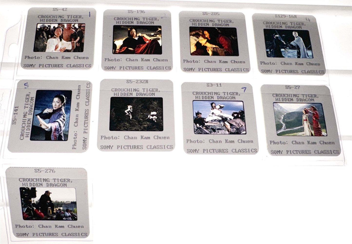 Michelle Yeoh CROUCHING TIGER, HIDDEN DRAGON original 35mm studio press slides