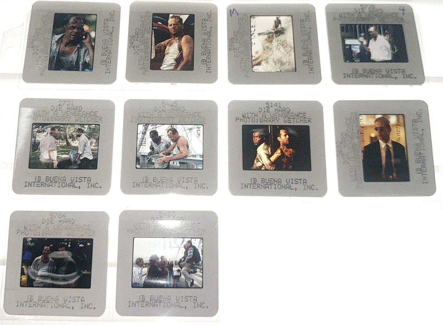 Bruce Willis DIE HARD WITH A VENGEANCE original 35mm studio press slides 1995
