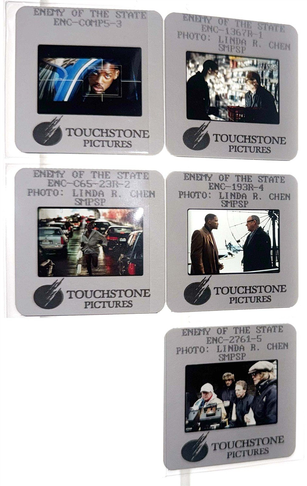 Will Smith ENEMY OF THE STATE Gene Hackman original 35mm studio press slides