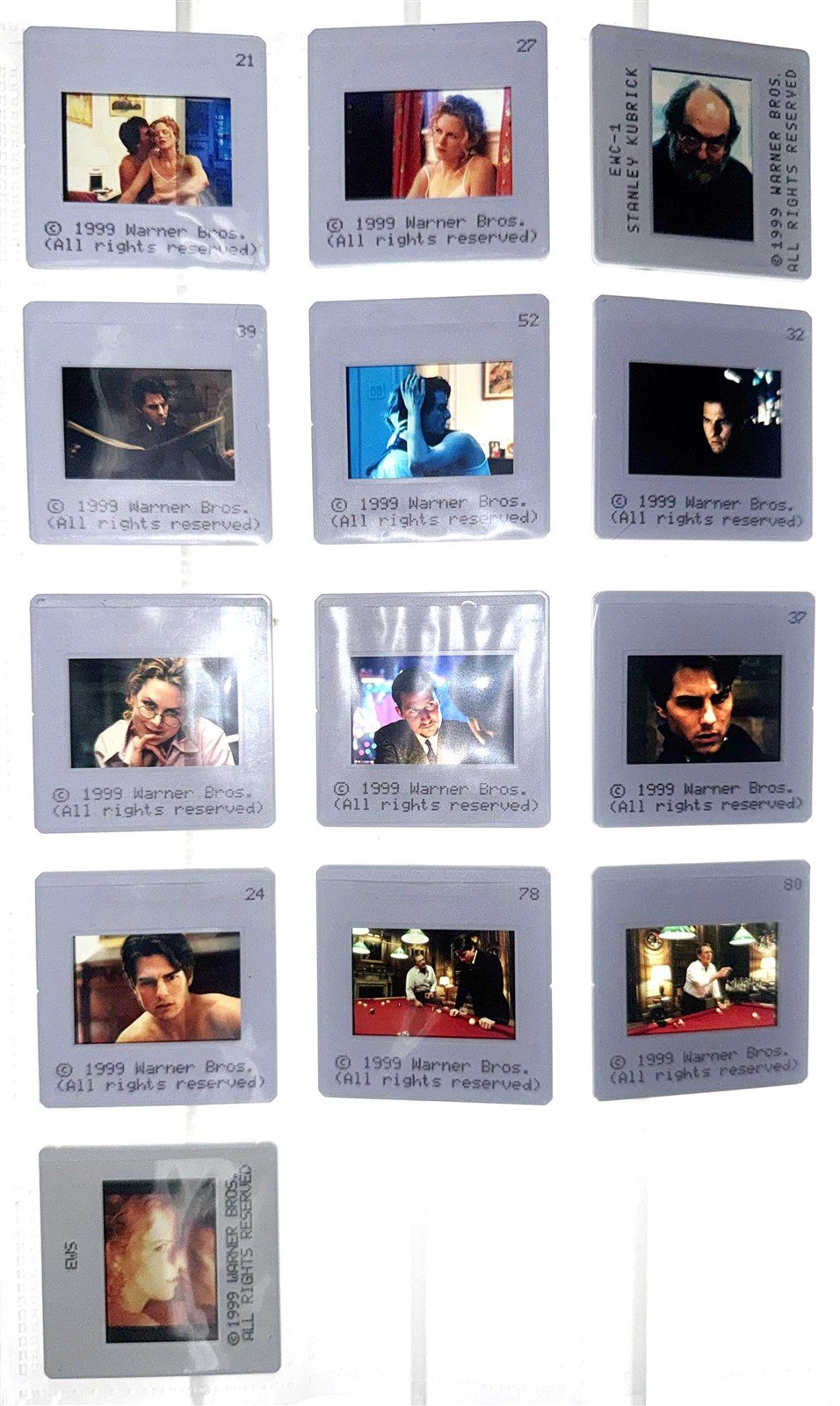Tom Cruise EYES WIDE SHUT Nicole Kidman 35mm press slides Stanley Kubrick