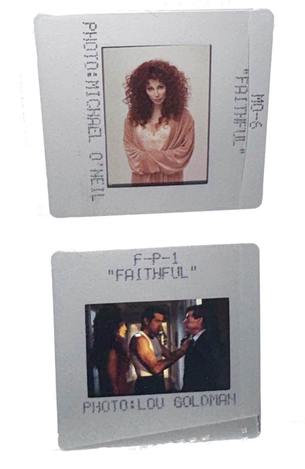 Cher FAITHFUL Ryan O'Neal Chazz Palminteri original 35mm studio press slides
