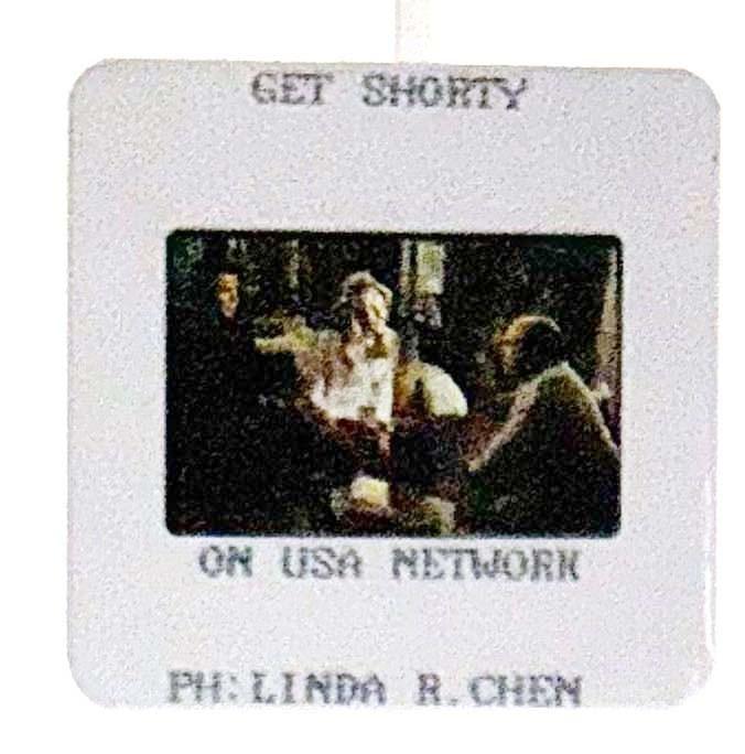 John Travolta GET SHORTY Rene Russo original 35mm studio press slide