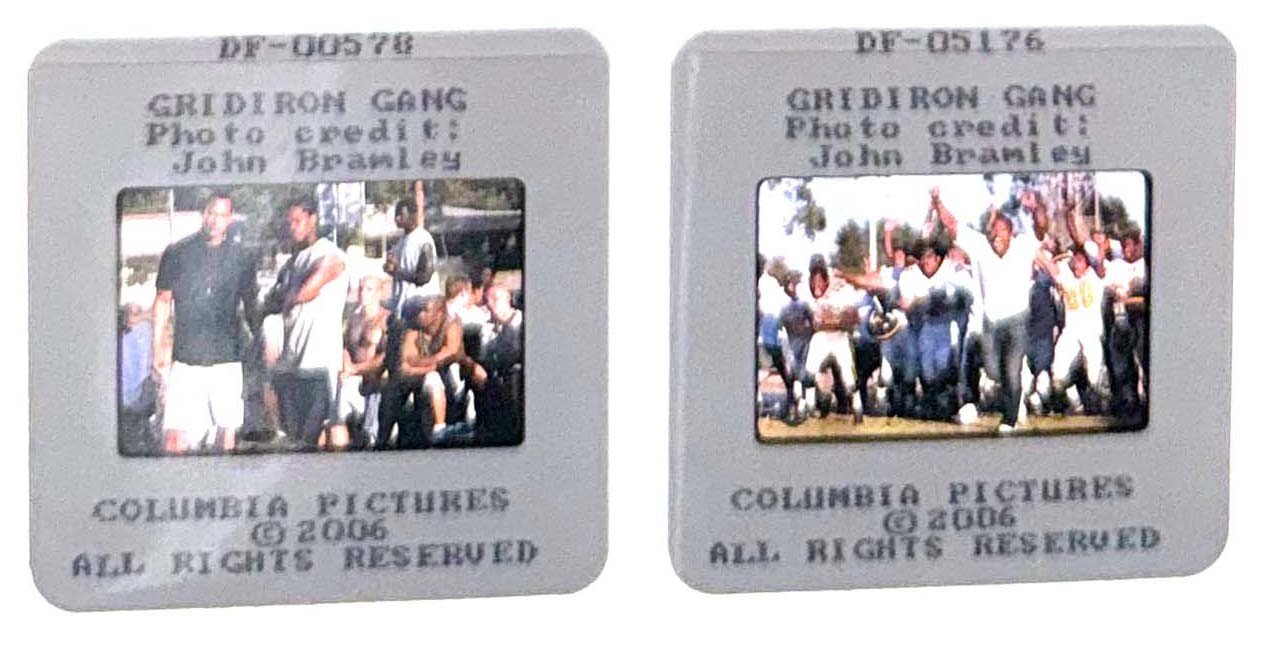 Dwayne Johnson GRIDIRON GANG Xzibit original 35mm studio press slides