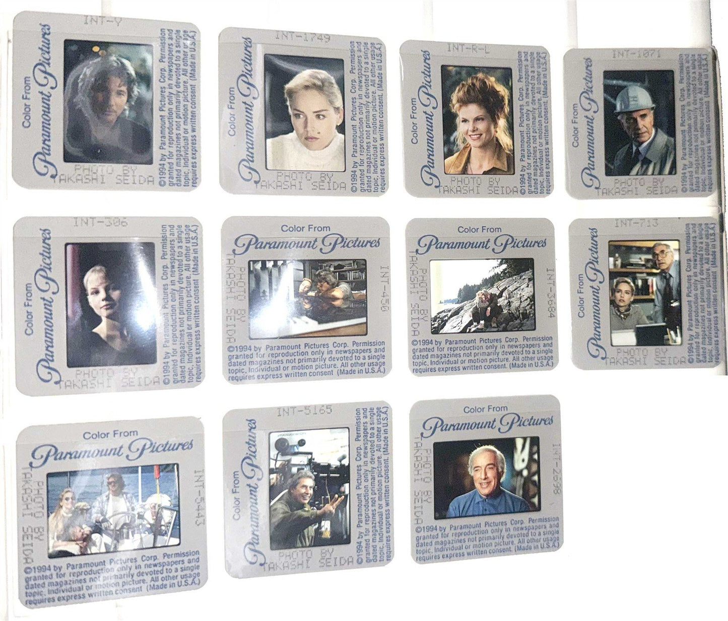 Richard Gere INTERSECTION Sharon Stone original 35mm studio press slides