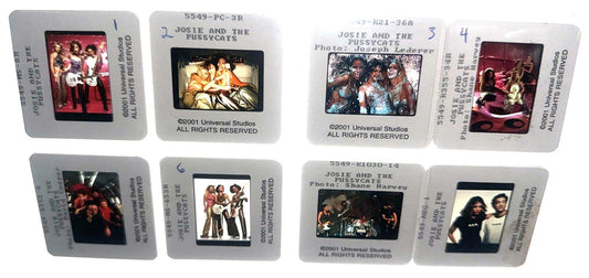 Tara Reid JOSIE AND THE PUSSYCATS Rosario Dawson original 35mm studio press slides