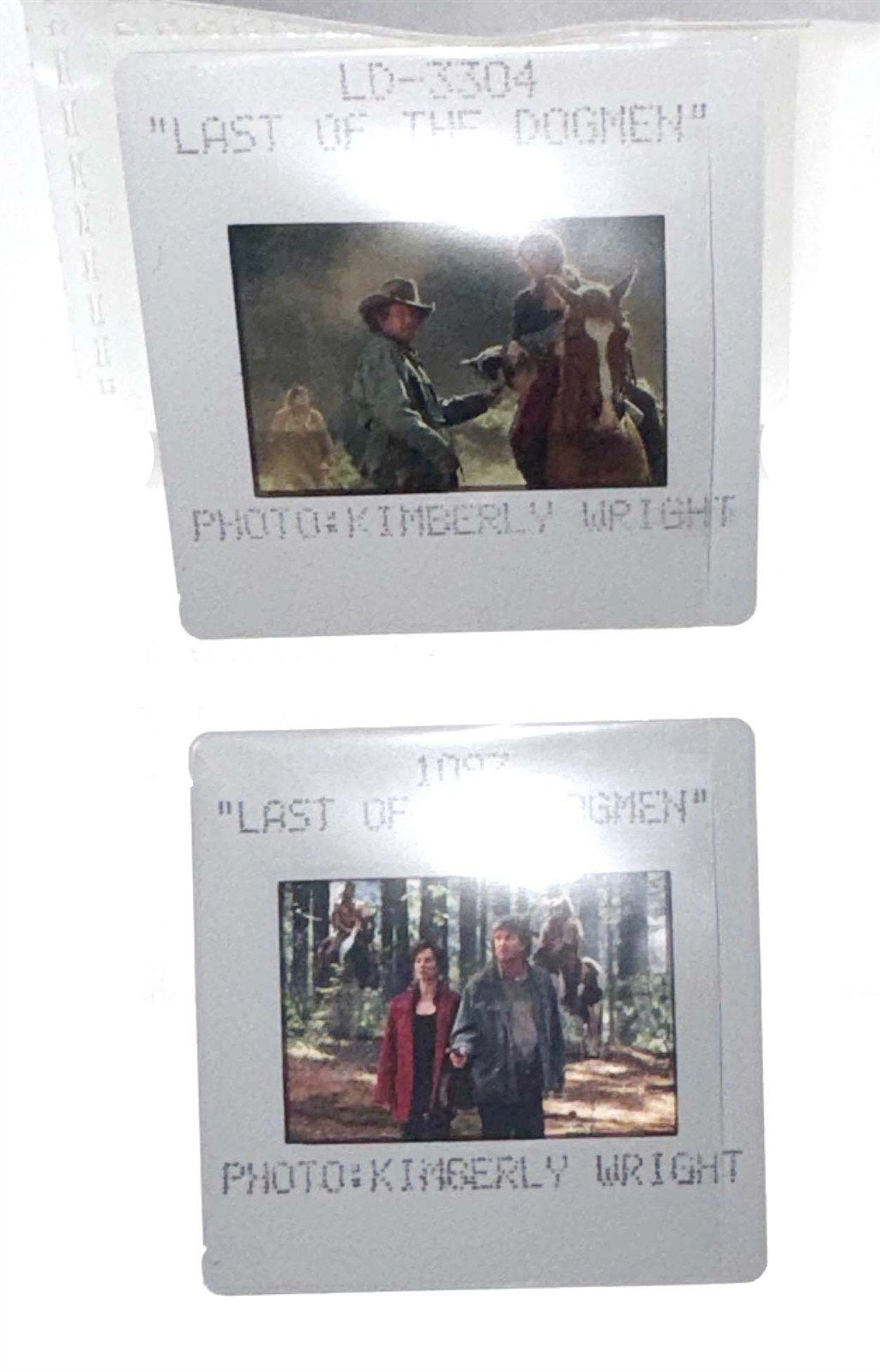 Barbara Hershey LAST OF THE DOGMEN Tom Berenger original 35mm press slides