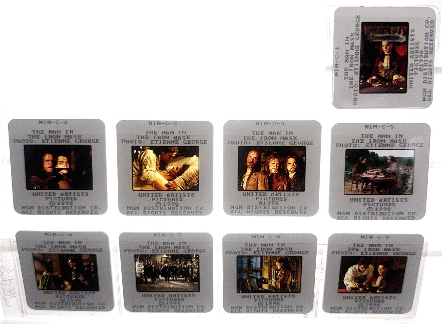 Leonardo DiCaprio MAN IN IRON MASK original 35mm slide press kit