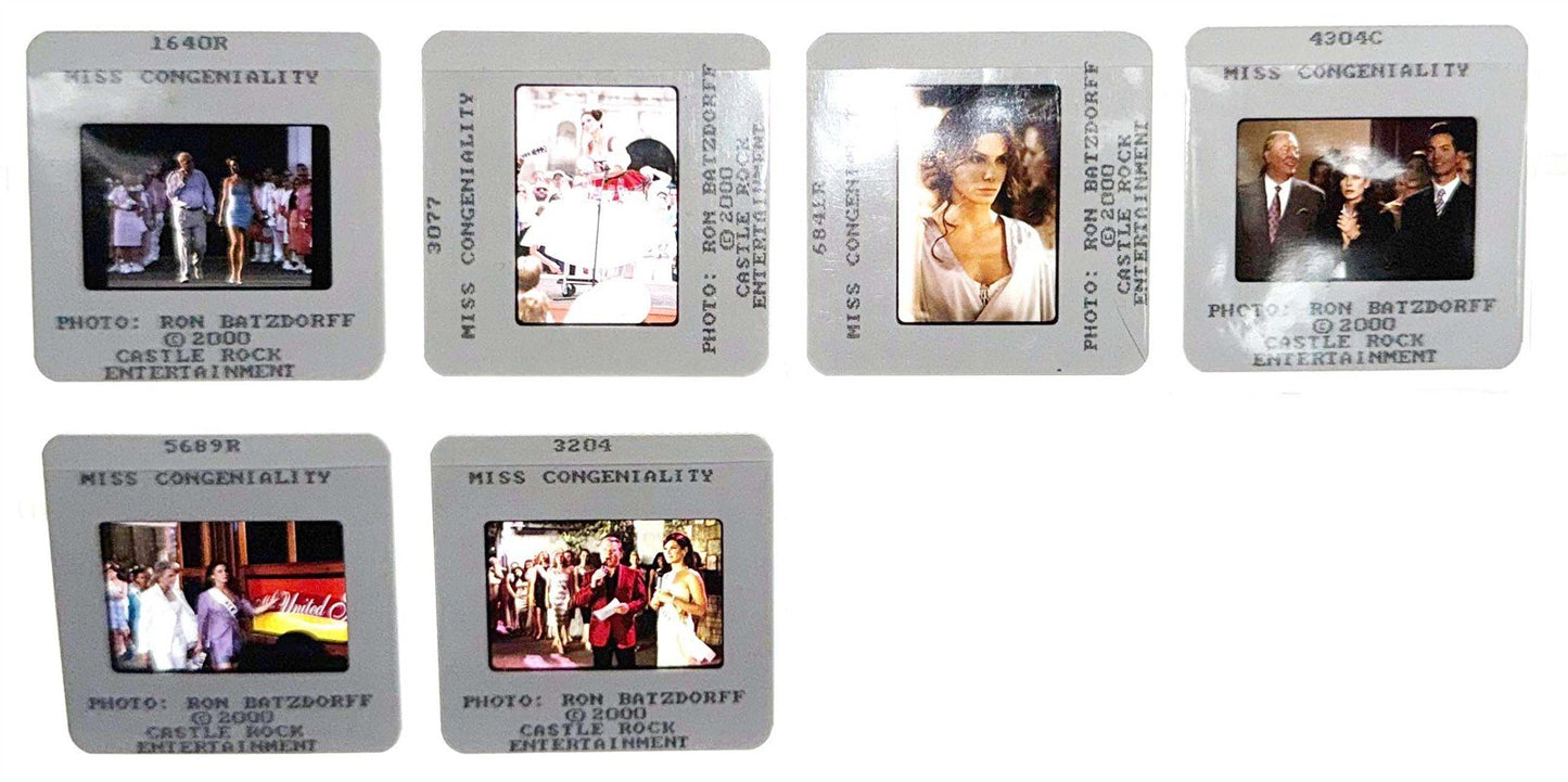 Michael Caine MISS CONGENIALITY Sandra Bullock original 35mm press slides