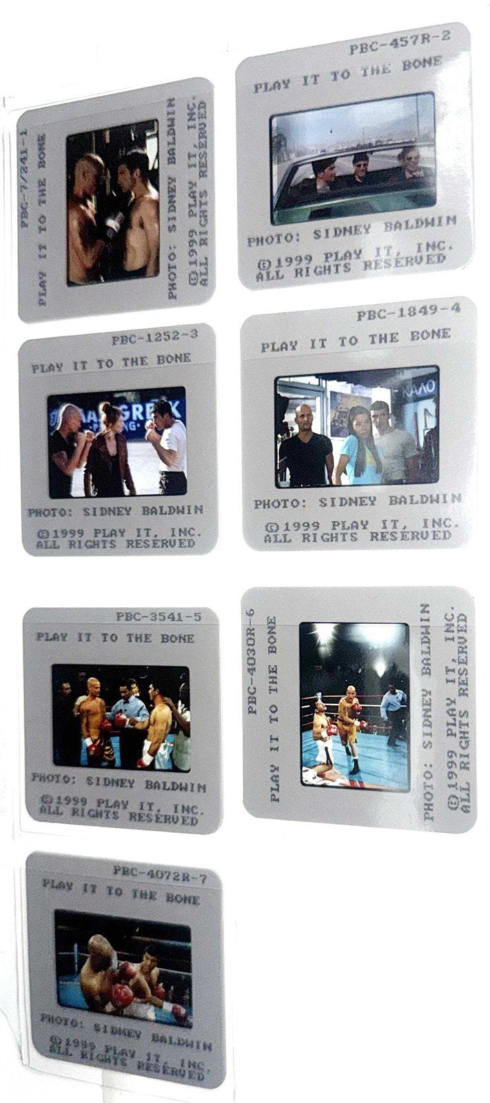 Antonio Banderas PLAY IT TO THE BONE Woody Harrelson original 35mm press slides