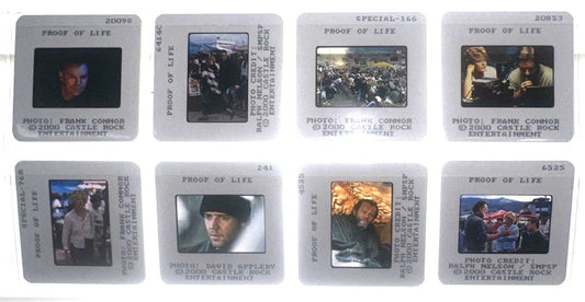 Russell Crowe PROOF OF LIFE Meg Ryan original 35mm studio press slides 2000