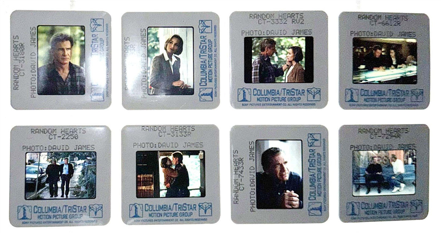 Harrison Ford RANDOM HEARTS Kristin Scott Thomas original 35mm press slides
