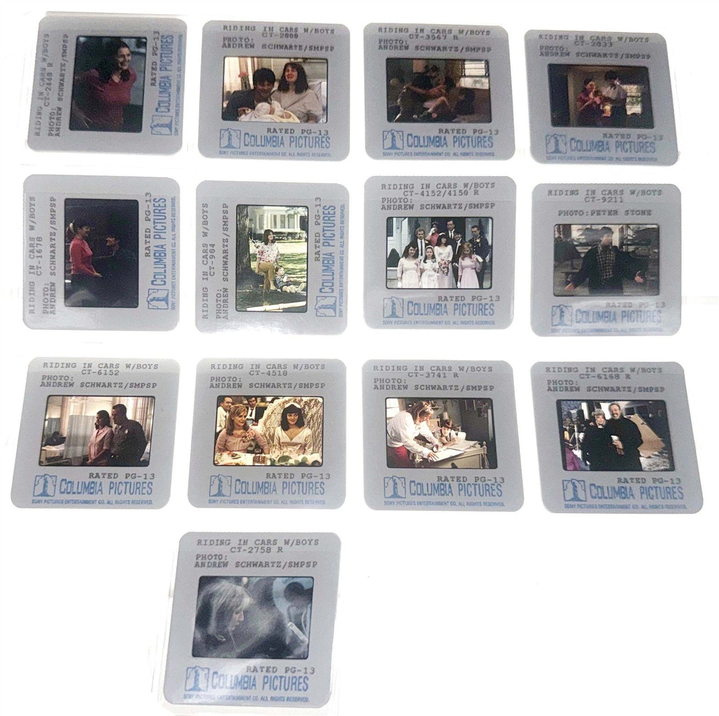 Drew Barrymore RIDING IN CARS WITH BOYS Steve Zahn color media press 35mm slides