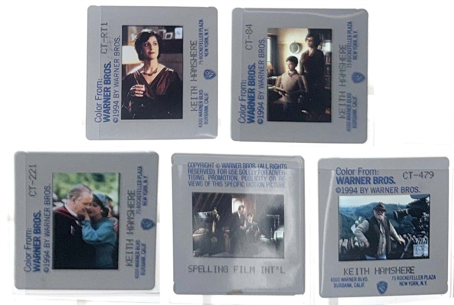 Anthony Hopkins SHADOWLANDS Debra Winger original 35mm studio press slides