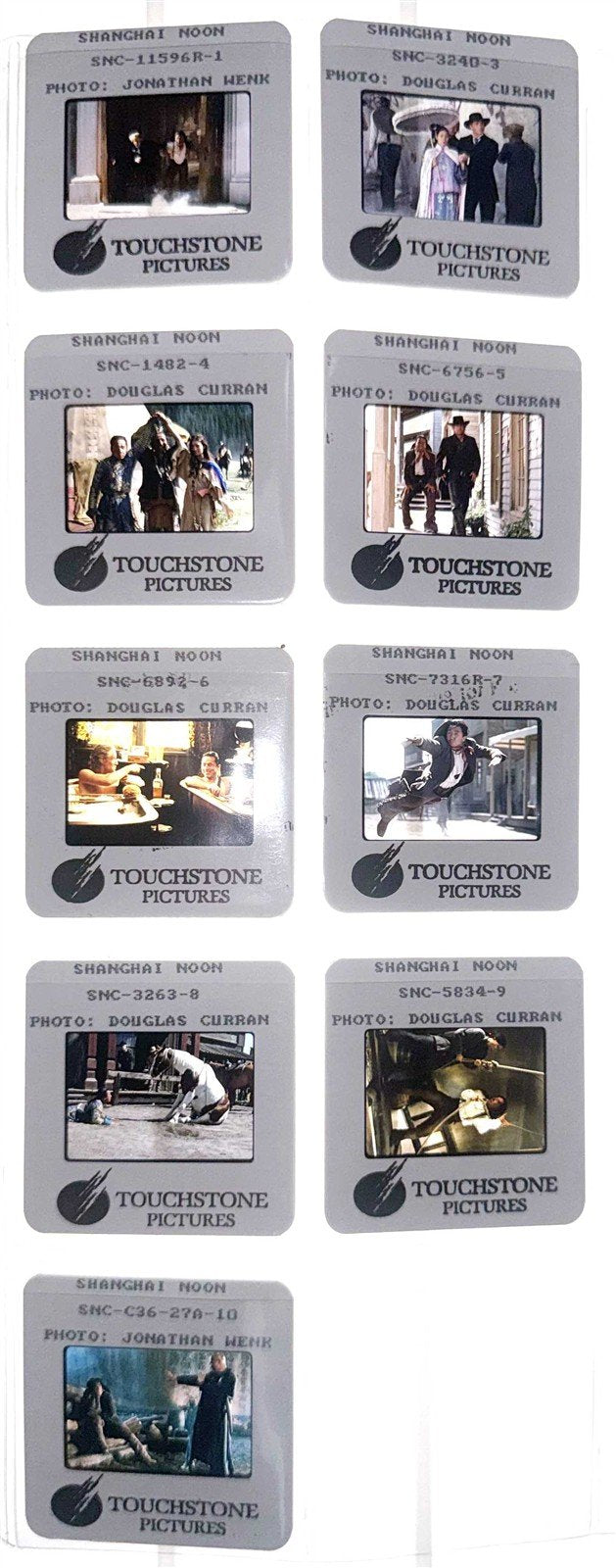 Jackie Chan SHANGHAI NOON Owen Wilson original 35mm press slides