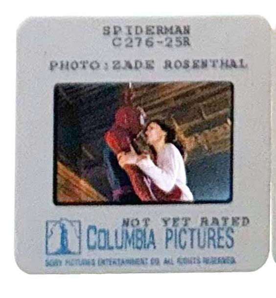 Tobey Maguire SPIDER-MAN Kirsten Dunst original 35mm press slide 2002 Sam Raimi
