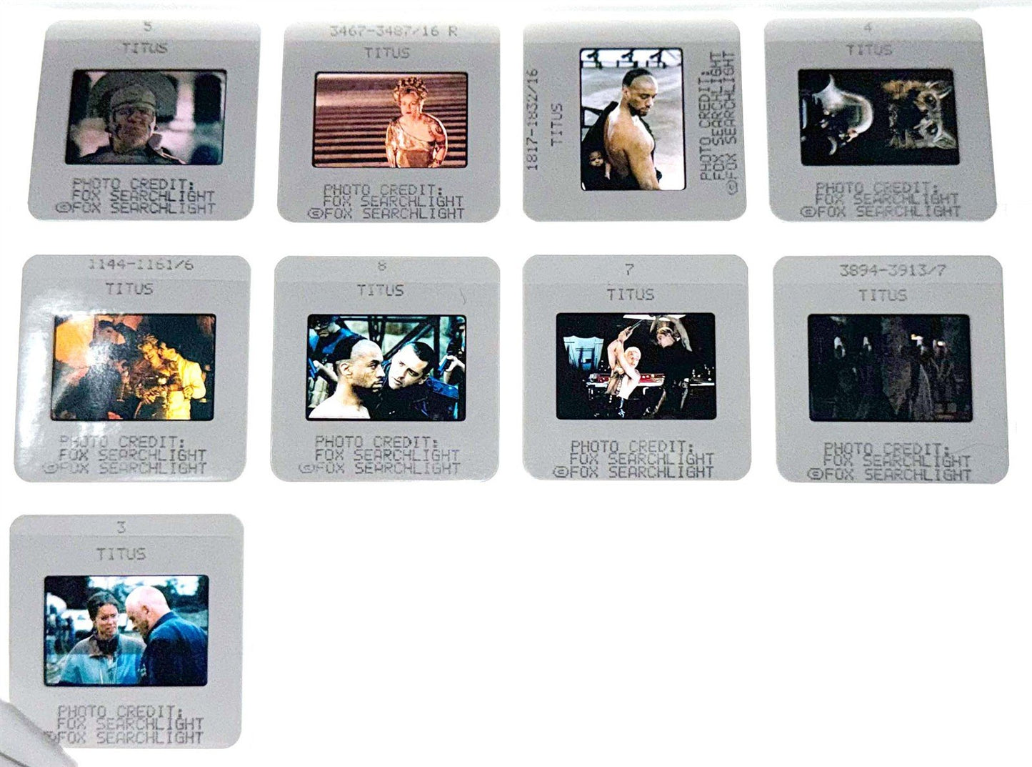 Anthony Hopkins TITUS Jessica Lange Alan Cumming original 35mm press slides
