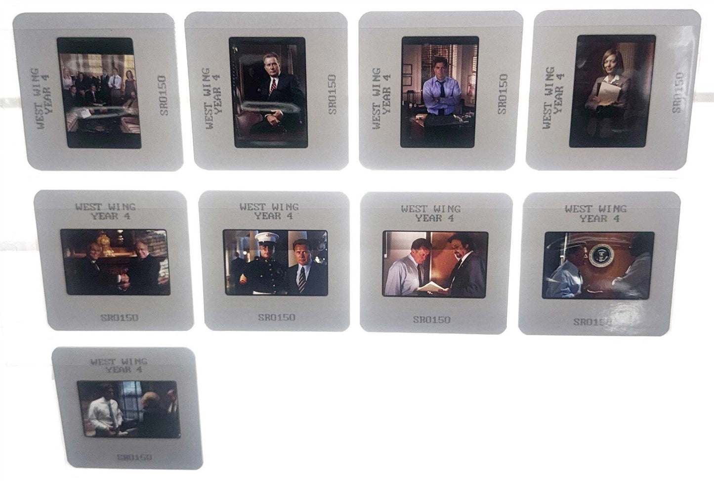 Martin Sheen WEST WING S4 Rob Lowe Allison Janney 35mm studio color slides