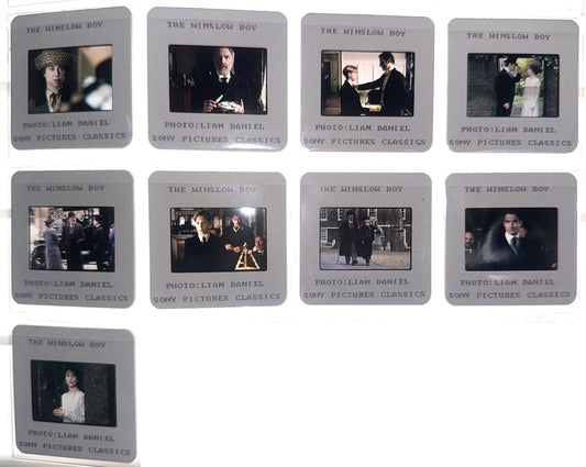 Nigel Hawthorne WINSLOW BOY Rebecca Pidgeon original 35mm press slides