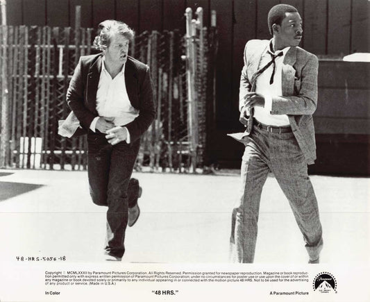 Nick Nolte Eddie Murphy 48 HRS original 10x8 press photo 1982