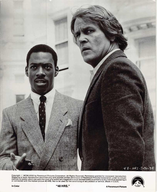 Eddie Murphy 48 HRS Nick Nolte original 8x10 press photo 1982