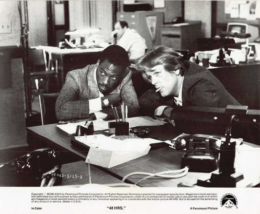 Nick Nolte 48 HRS Eddie Murphy original 10x8 press photo 1982