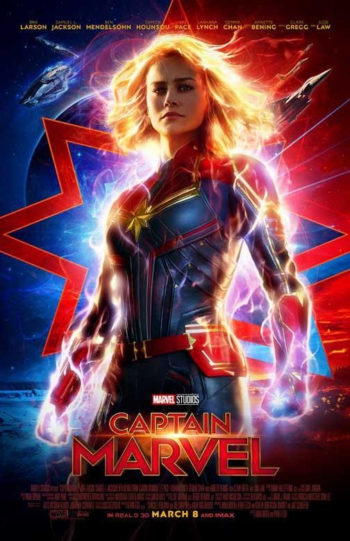 Brie Larson CAPTAIN MARVEL movie poster 11x17