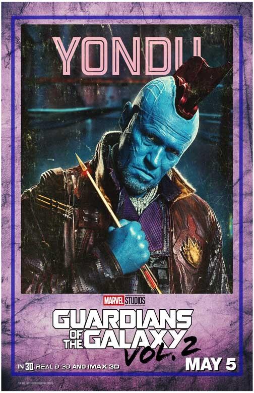 Michael Rooker GUARDIANS OF THE GALAXY VOL 2 Yondu character movie poster 11x17