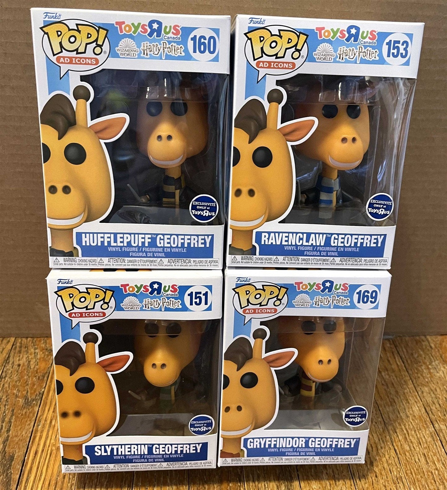 Funko POP! GEOFFREY as WIZARDING WORLD HARRY POTTER set of 4 TOYS R US exclusive