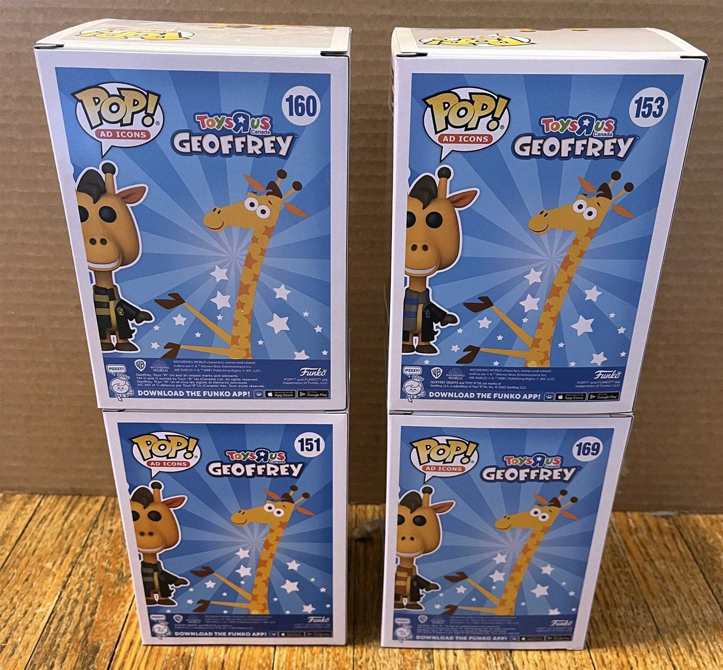 Funko POP! GEOFFREY as WIZARDING WORLD HARRY POTTER set of 4 TOYS R US exclusive