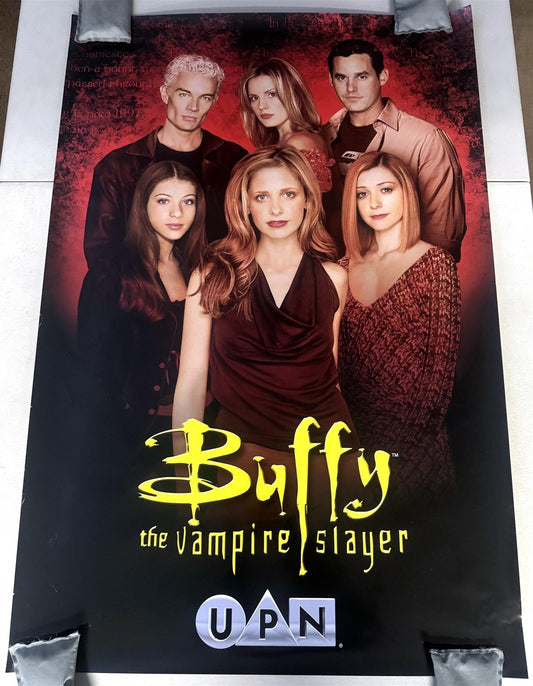 Sarah Michelle Gellar BUFFY THE VAMPIRE SLAYER 2001 promo UPN poster ORIGINAL