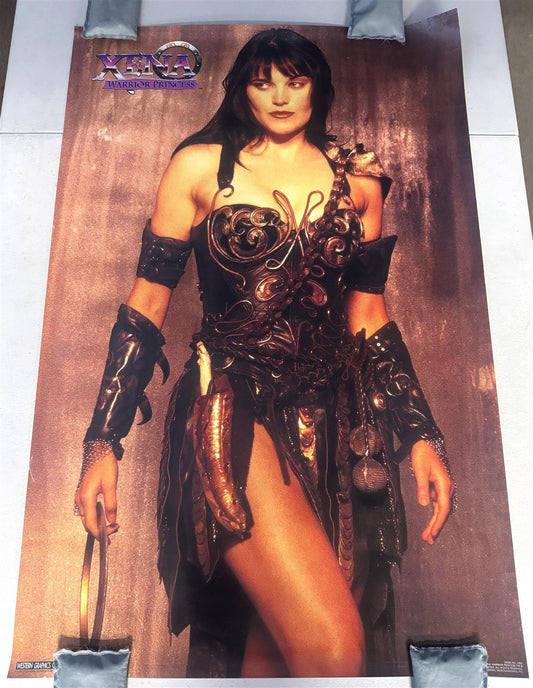 Lucy Lawless XENA WARRIOR PRINCESS retail poster ORIGINAL Western Graphics 1996